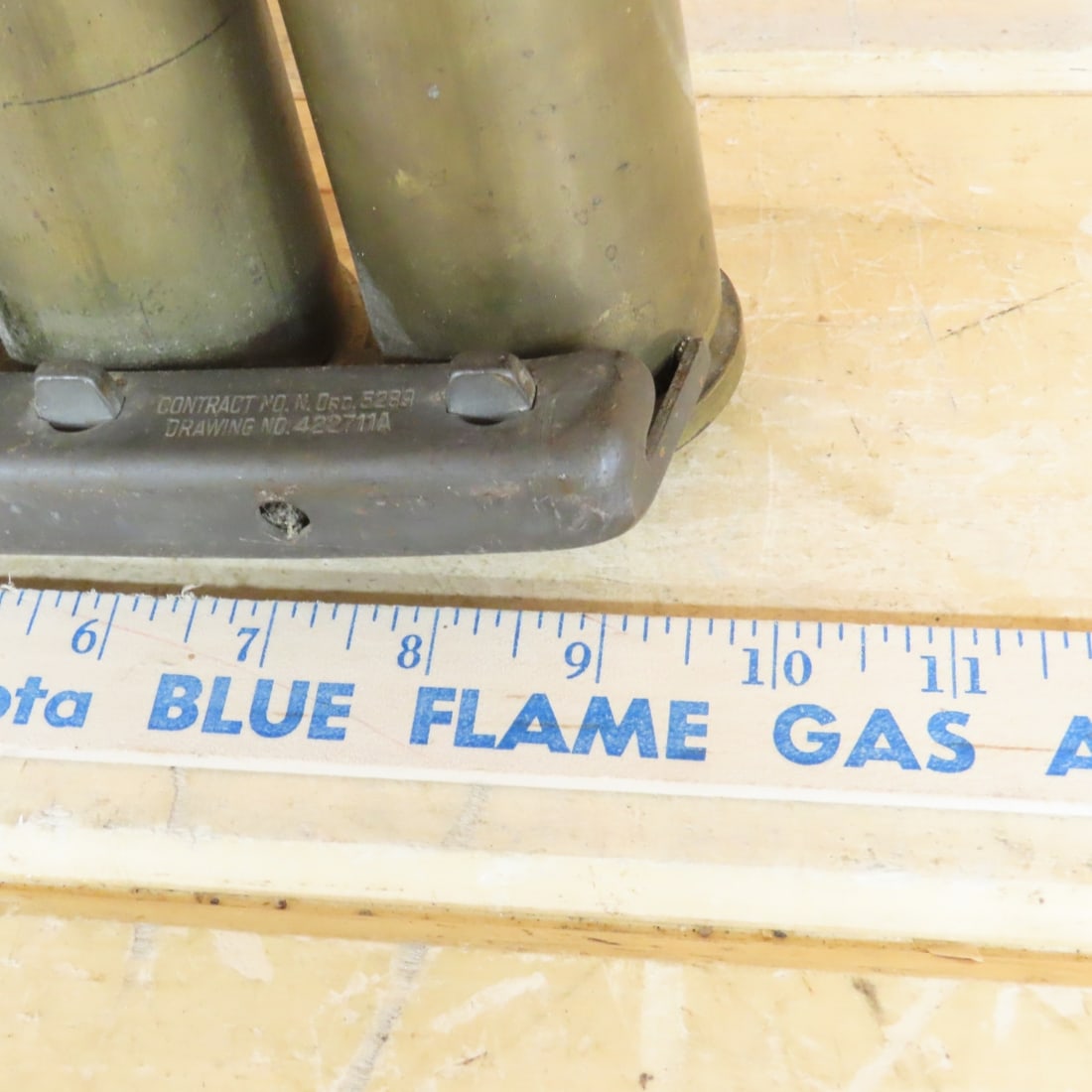 4 WWII 40MM MK2 Bofors Anti-Aircraft Casings - 12