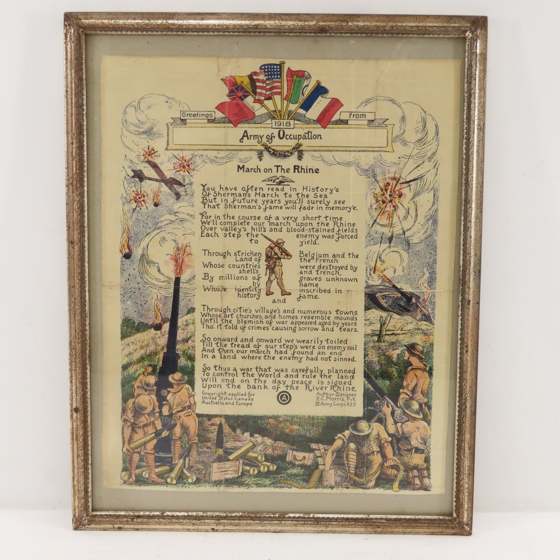 WWI US Photos & framed Death Certificate - 8