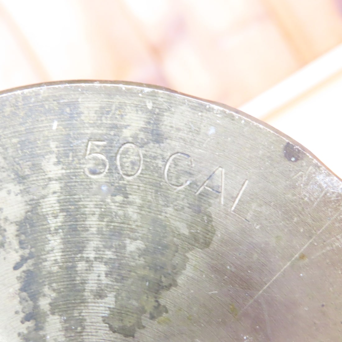 WWII US Navy 50 Cal Wooden MK6 Dummy Drill Round - 12