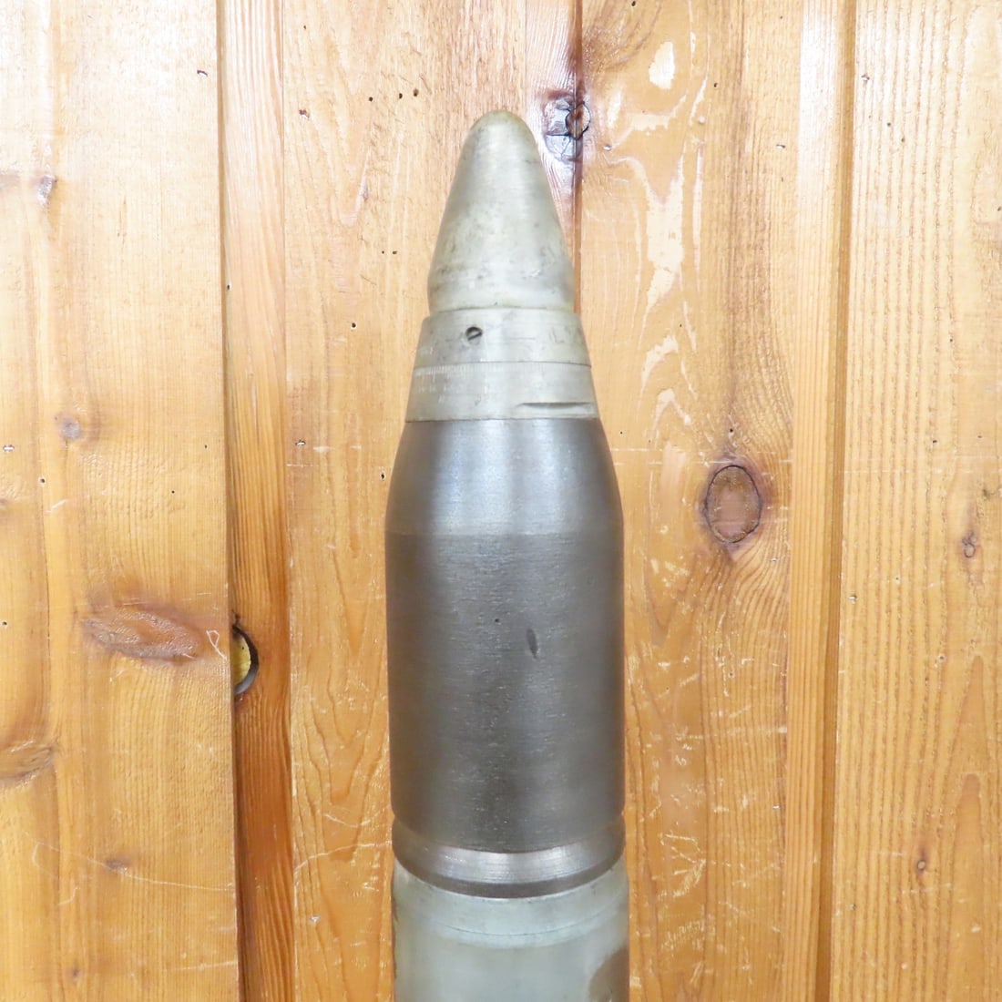WWII US Navy 50 Cal Wooden MK6 Dummy Drill Round - 2
