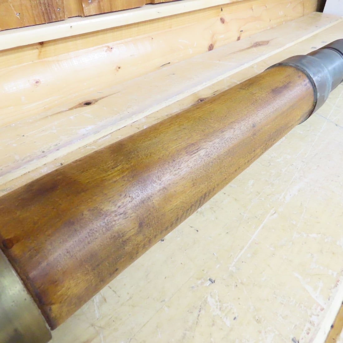 WWII US Navy 50 Cal Wooden MK6 Dummy Drill Round - 6