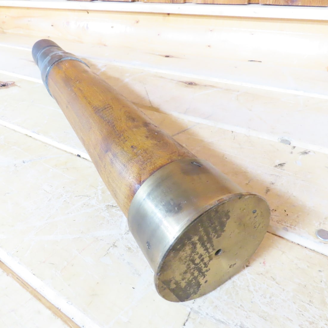 WWII US Navy 50 Cal Wooden MK6 Dummy Drill Round - 8