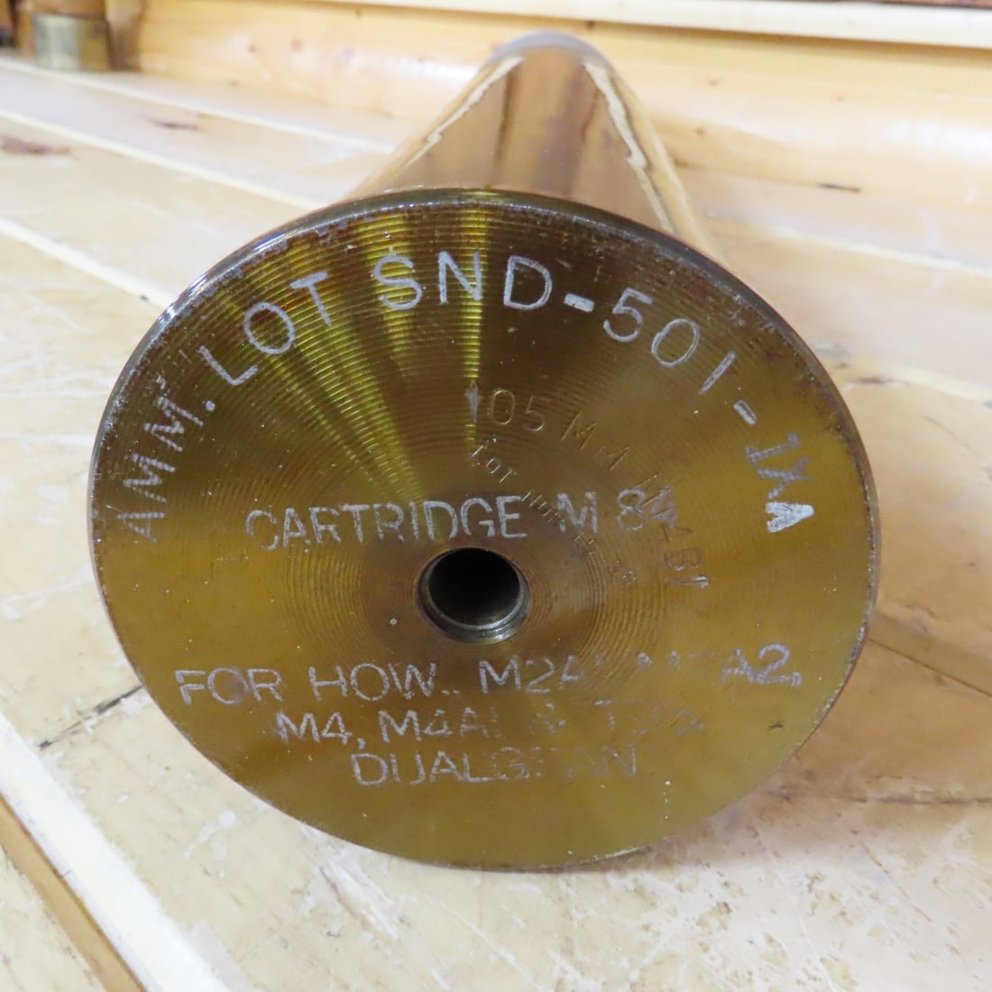 Inert WWII 105mm M84B1 Howitzer Propaganda Round - 10