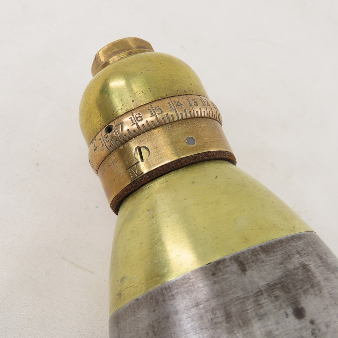 WWI British Inert Shrapnel Shell w/Percussion Fuze - 14