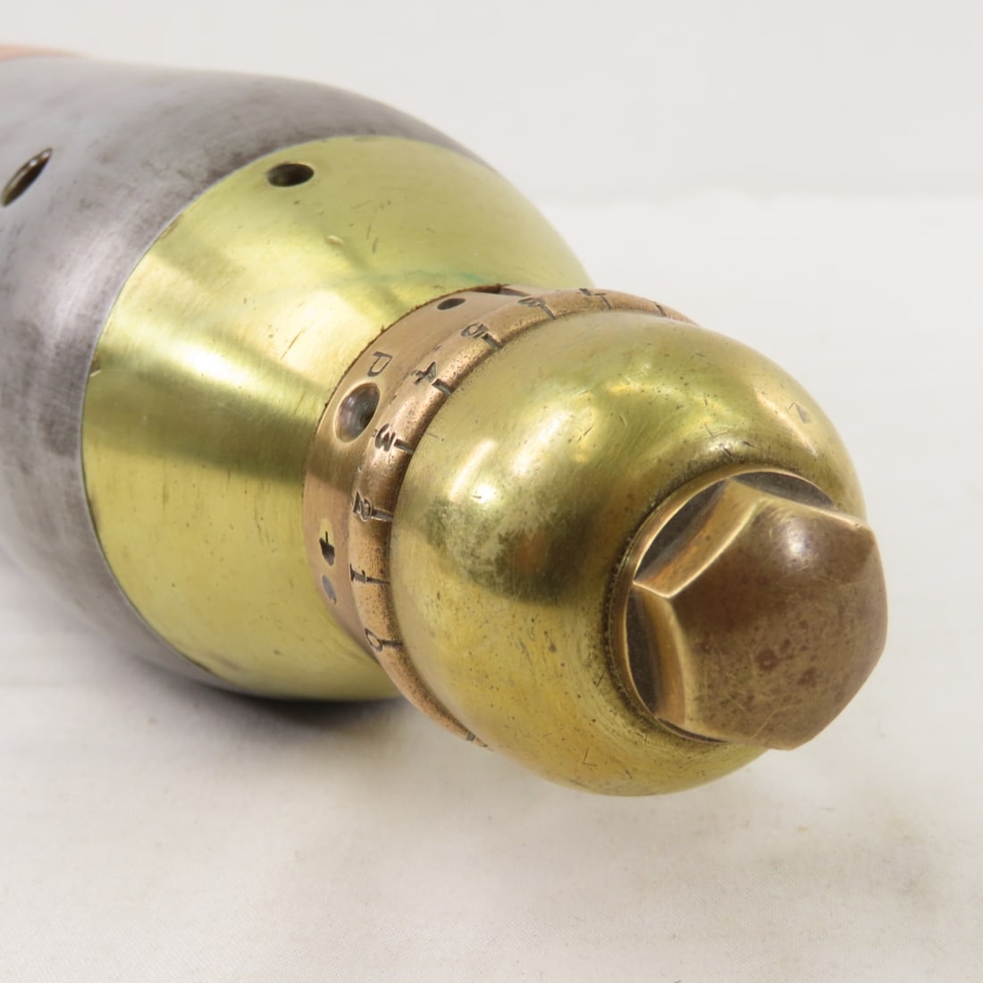 WWI British Inert Shrapnel Shell w/Percussion Fuze - 16