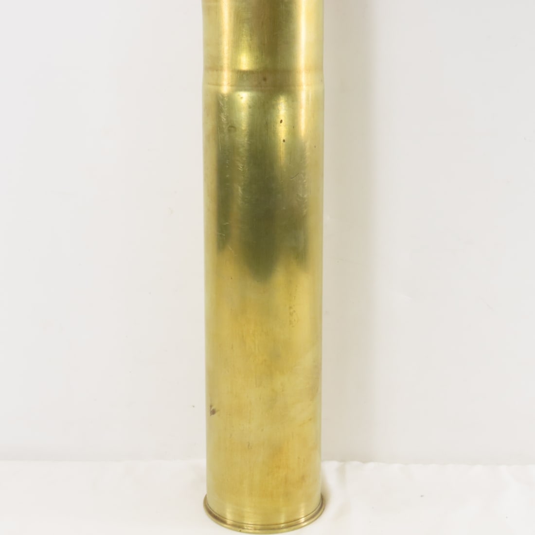 WWI British Inert Shrapnel Shell w/Percussion Fuze - 7