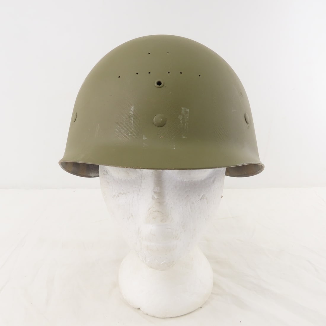 US Army M1 Steel Combat Officer Helmet, Rear Seam - 7