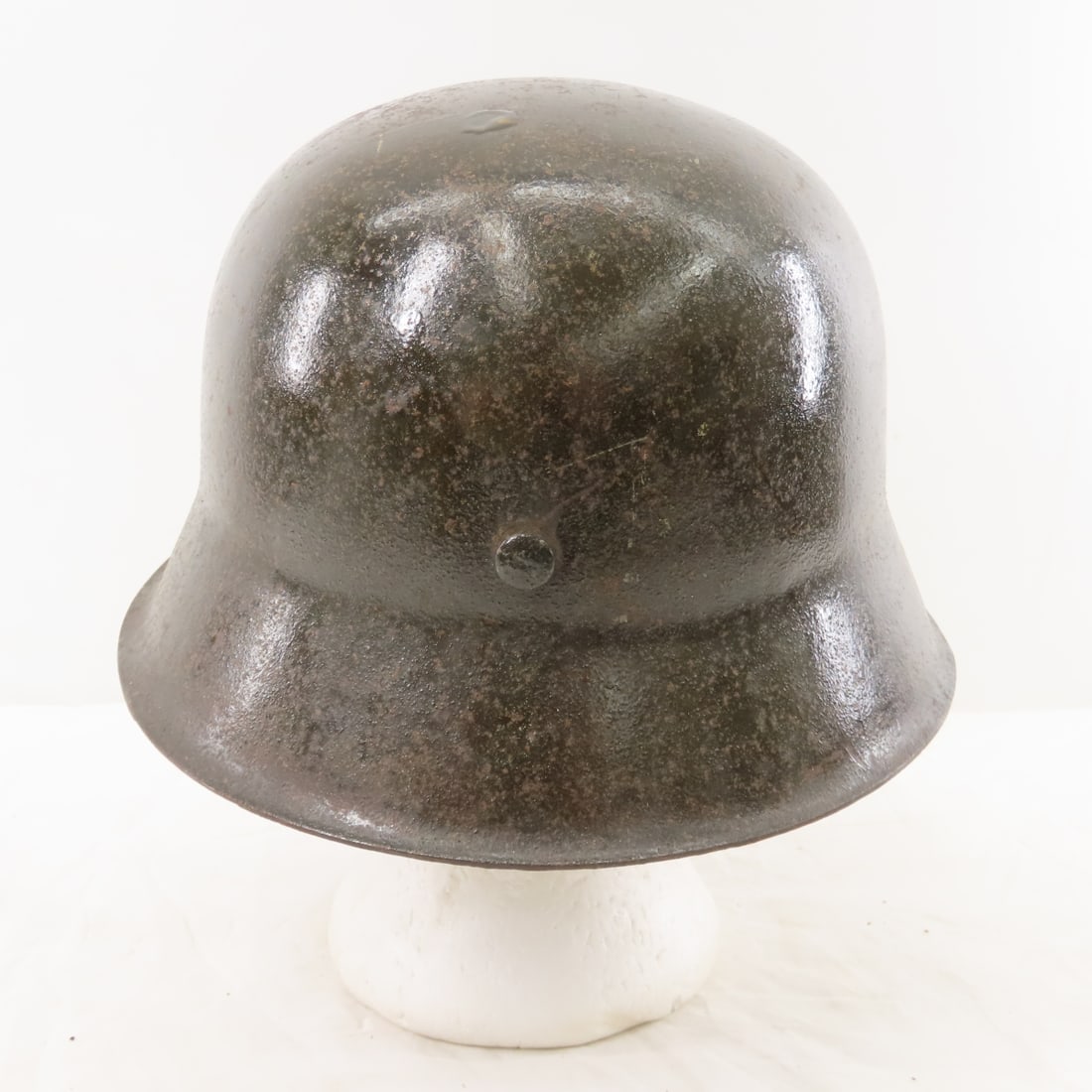 WWII German M42 Steel Combat Helmet, Rolled Edge - 4