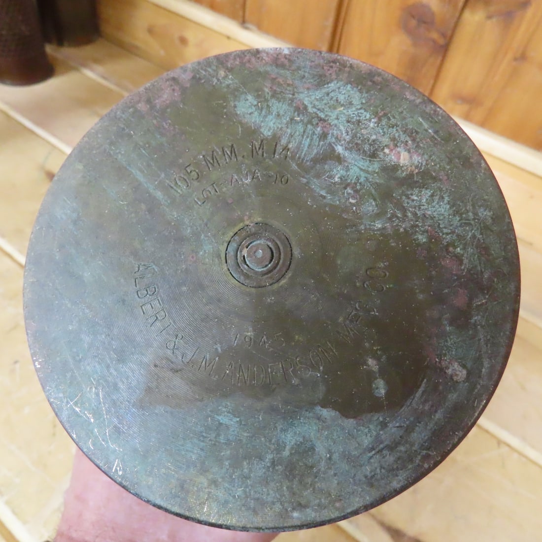 2 WWII 105mm M14 Howitzer Cartridge Casings - 14