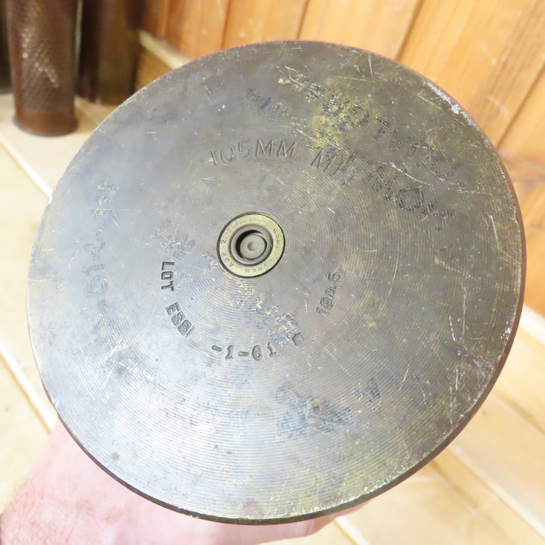 2 WWII 105mm M14 Howitzer Cartridge Casings - 6