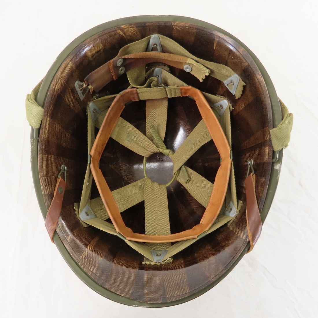 US Army Model M1 Front Seam Combat Helmet w/Liner - 5