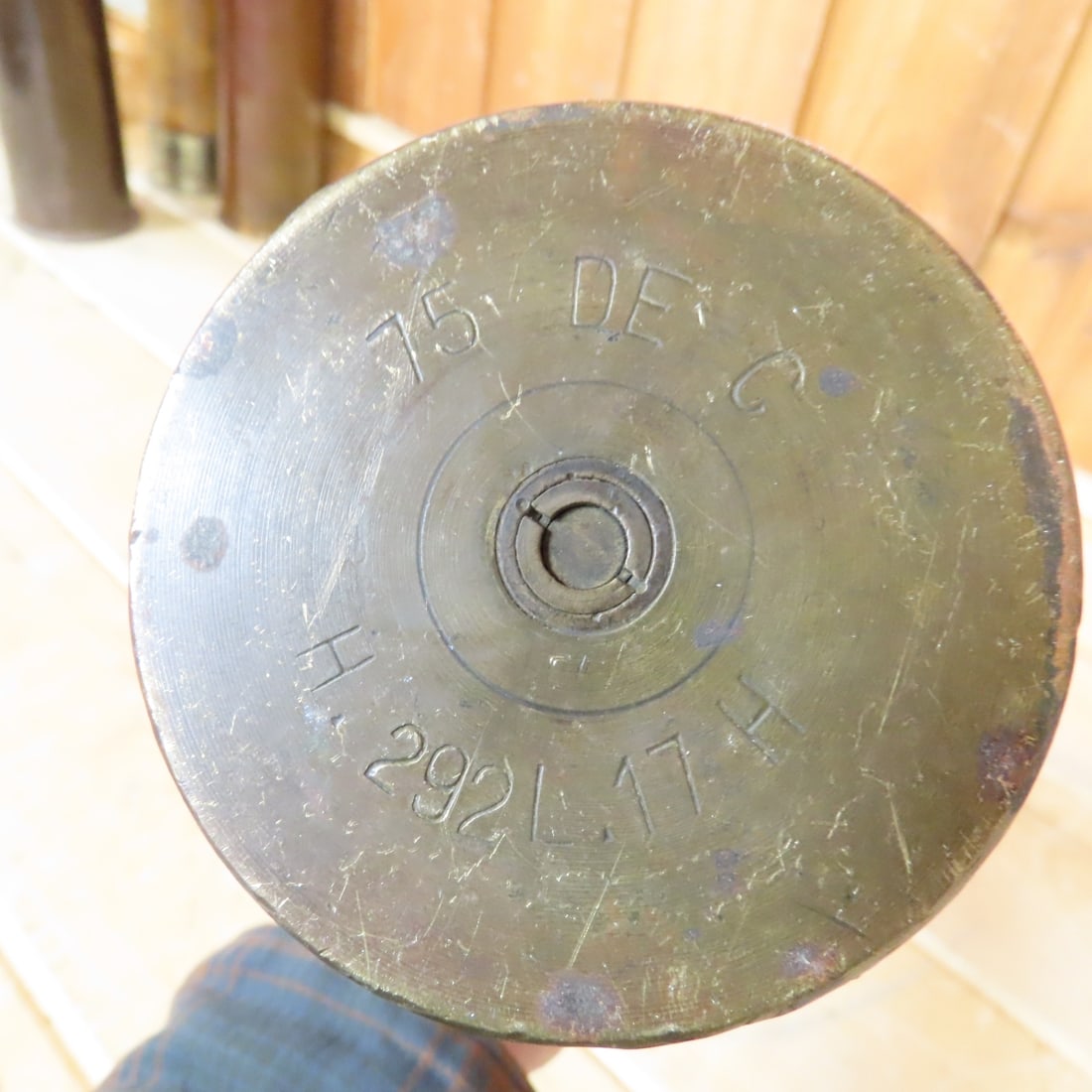 Inert WWI Era French 75mm Artillery Shell - 10