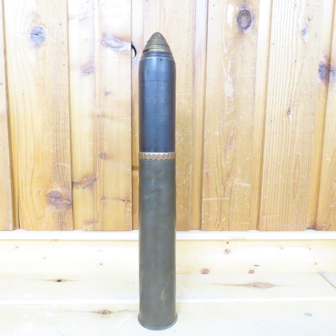 Inert WWI Era French 75mm Artillery Shell (1 of 15)