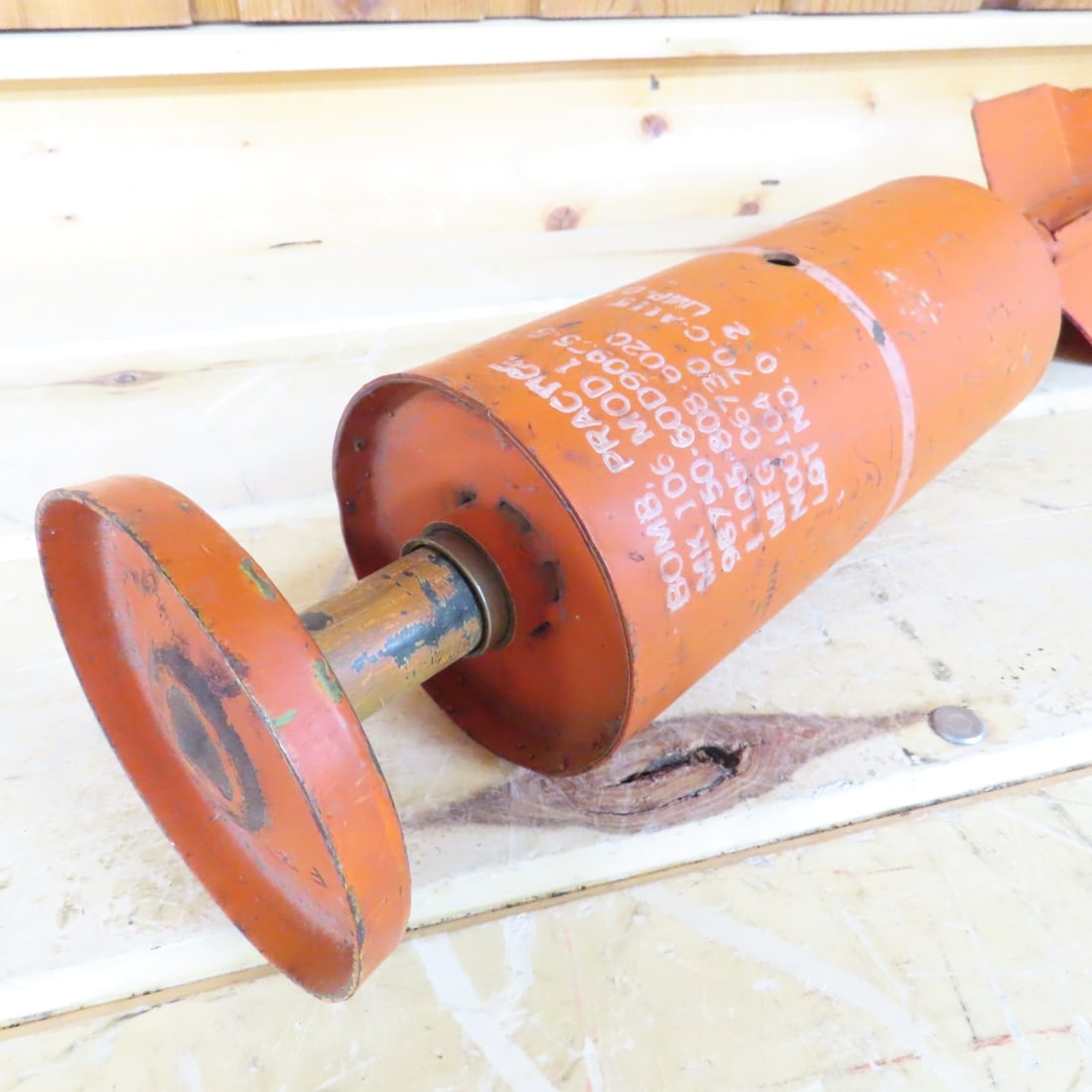 Inert Vietnam War Era MK106 Mod 1 Practice Bomb - 8