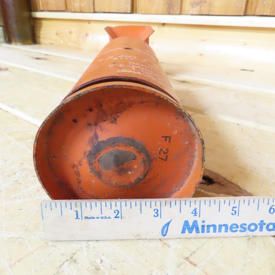 Inert Vietnam War Era MK106 Mod 1 Practice Bomb - 9