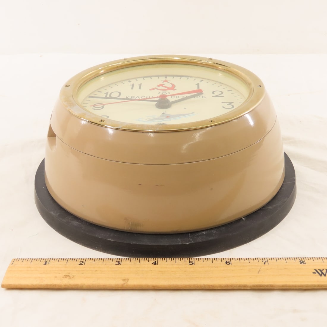 Vintage Russian CCCP Marine Wall Clock w/Keys - 6