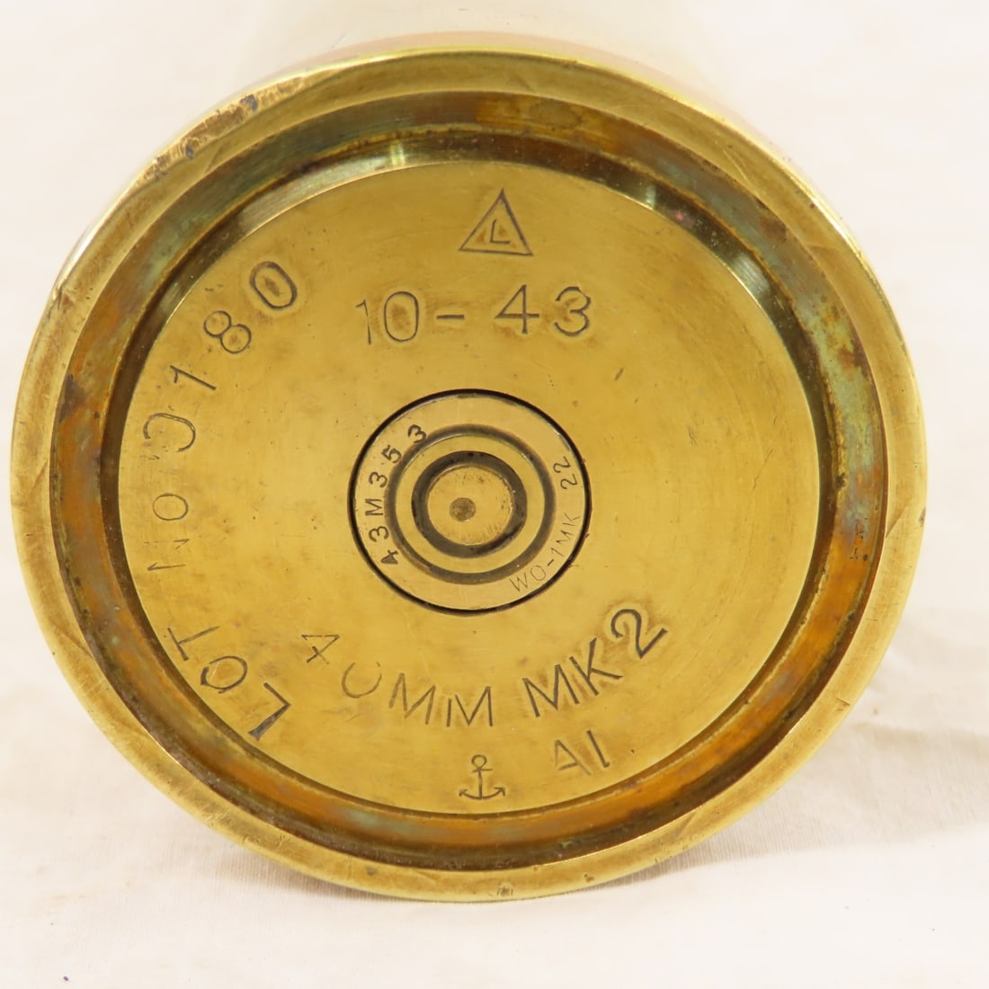 4 40mm Inert Military Dummy Rounds on Clip - 7