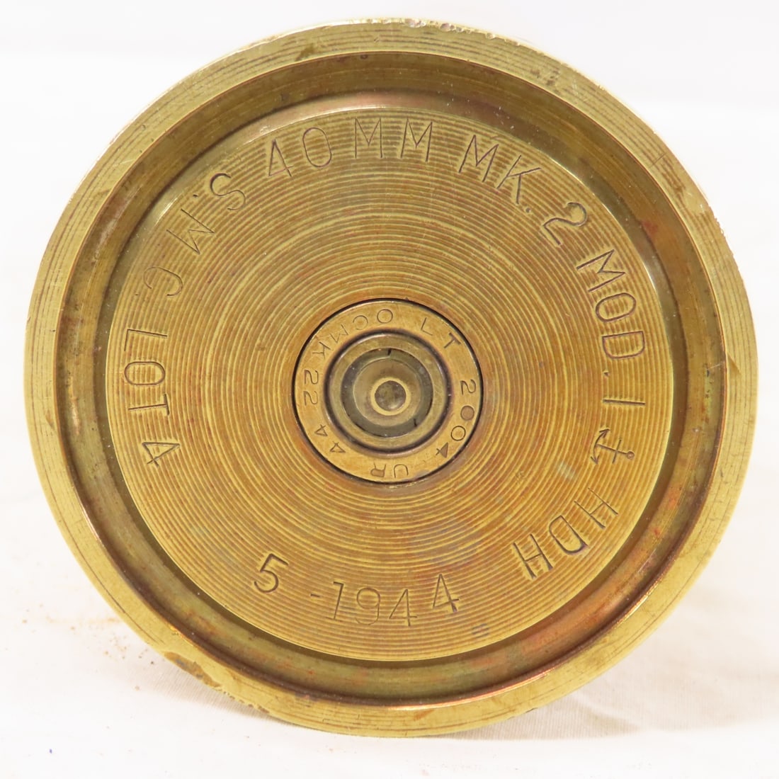 4 40mm Inert Military Dummy Rounds on Clip - 9