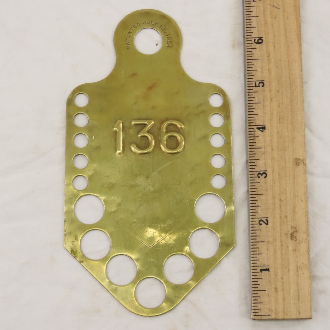 Vintage Keyes-Davis Army Laundry Pin Holder & Pins - 2