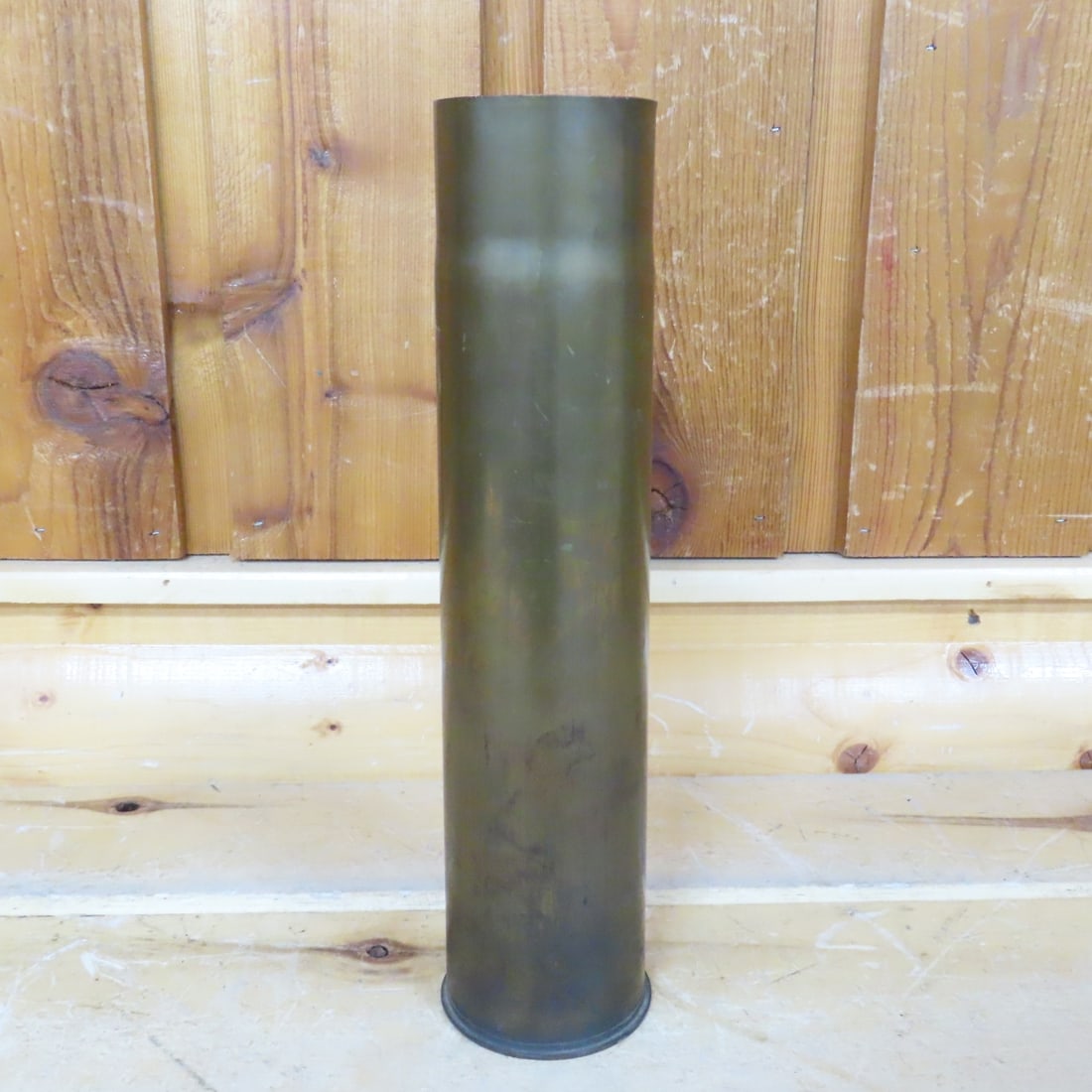 3 WWII 75MM & 57MM Brass Cartridge Casings - 10