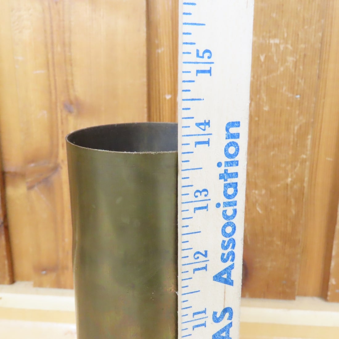 3 WWII 75MM & 57MM Brass Cartridge Casings - 13