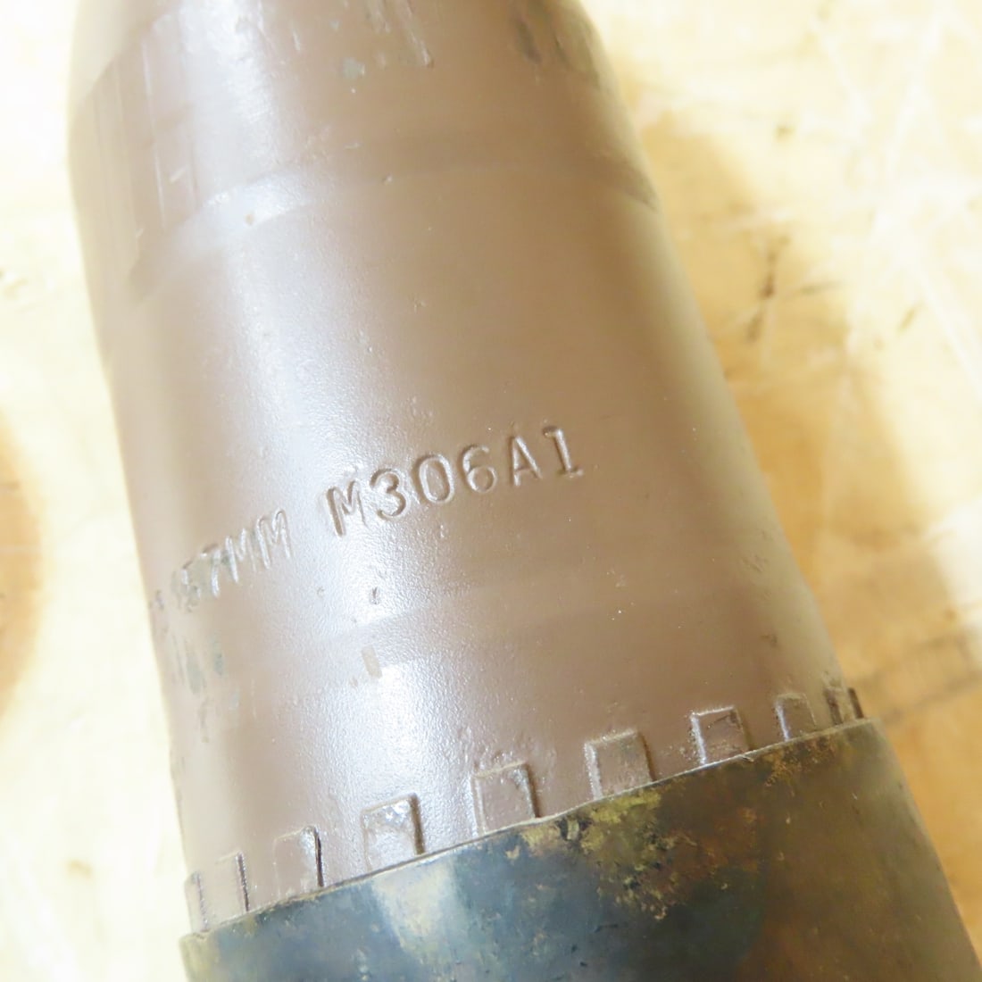 3 WWII 75MM & 57MM Brass Cartridge Casings - 6