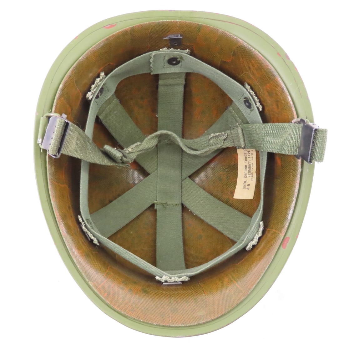 US Army M1 Combat Helmet, Rear Seam, Post 1944 - 6