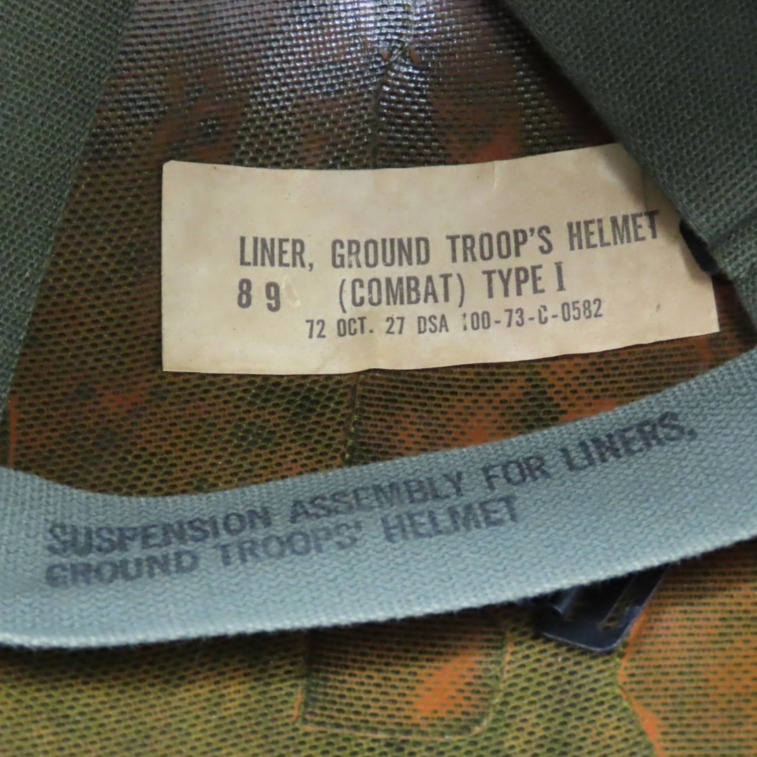 US Army M1 Combat Helmet, Rear Seam, Post 1944 - 7