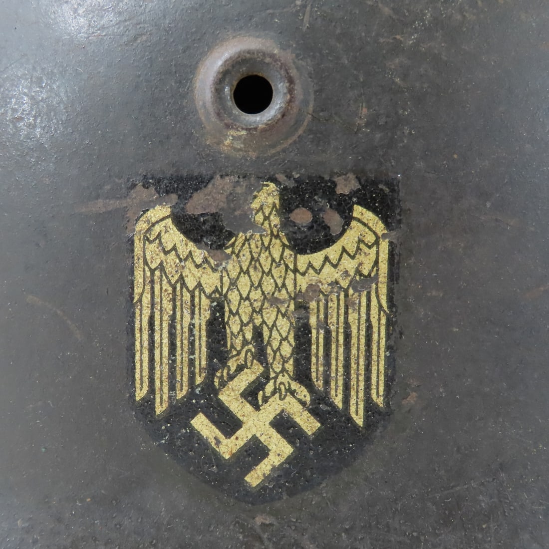 WWII German Stahlhelm M35 Steel Combat Helmet - 5