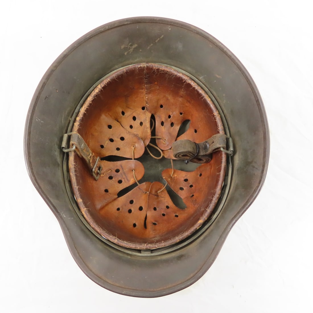 WWII German Stahlhelm M35 Steel Combat Helmet - 7