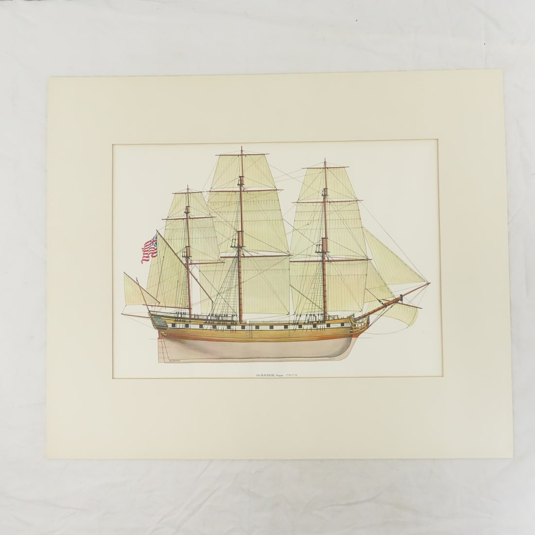 6 Frigate & 6 Schooners of US Sailing Navy Prints - 10