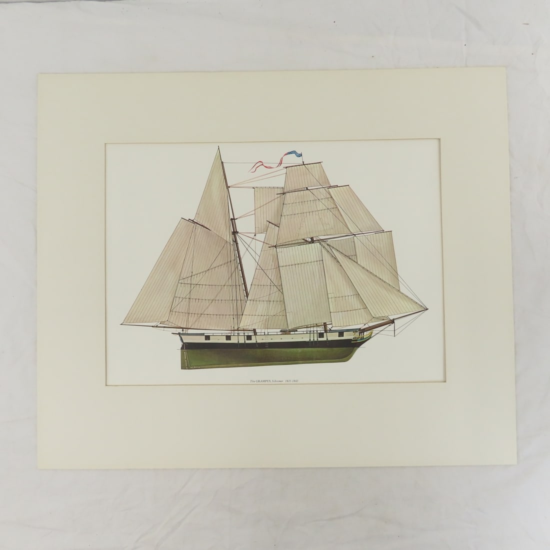 6 Frigate & 6 Schooners of US Sailing Navy Prints - 14