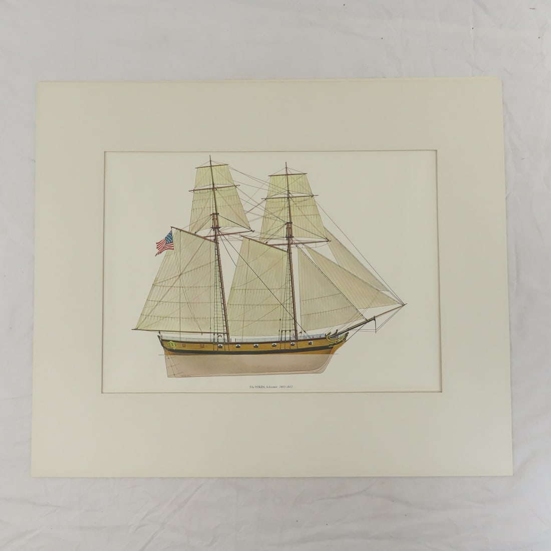6 Frigate & 6 Schooners of US Sailing Navy Prints - 15