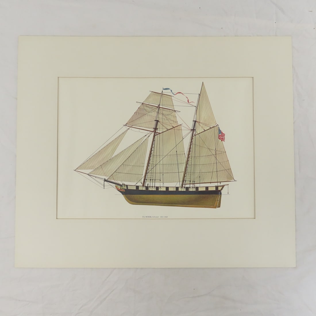 6 Frigate & 6 Schooners of US Sailing Navy Prints - 17