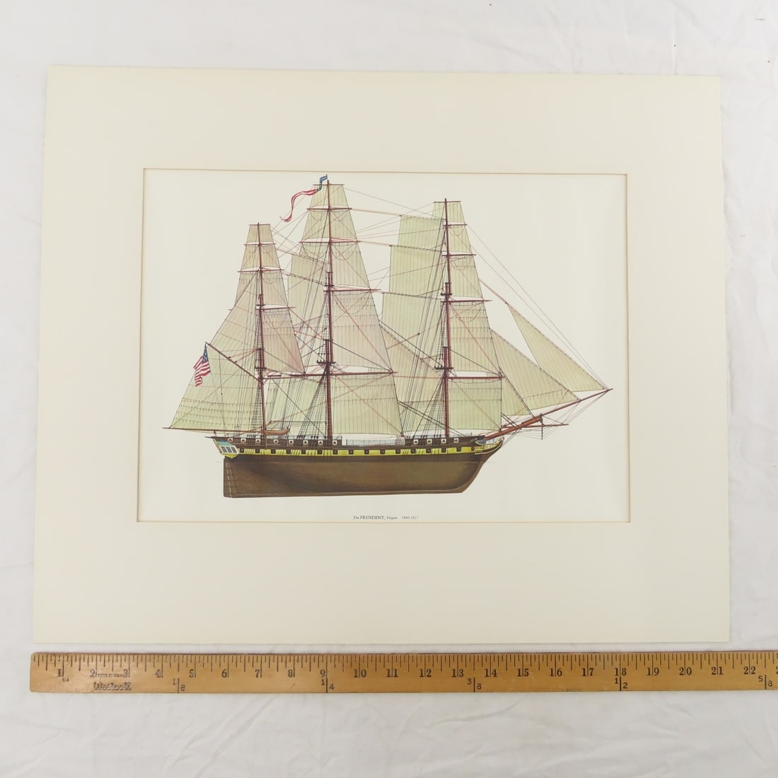 6 Frigate & 6 Schooners of US Sailing Navy Prints - 3