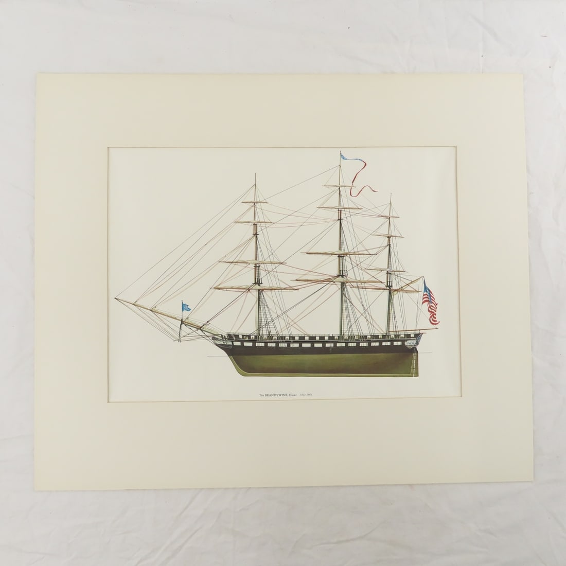 6 Frigate & 6 Schooners of US Sailing Navy Prints - 7
