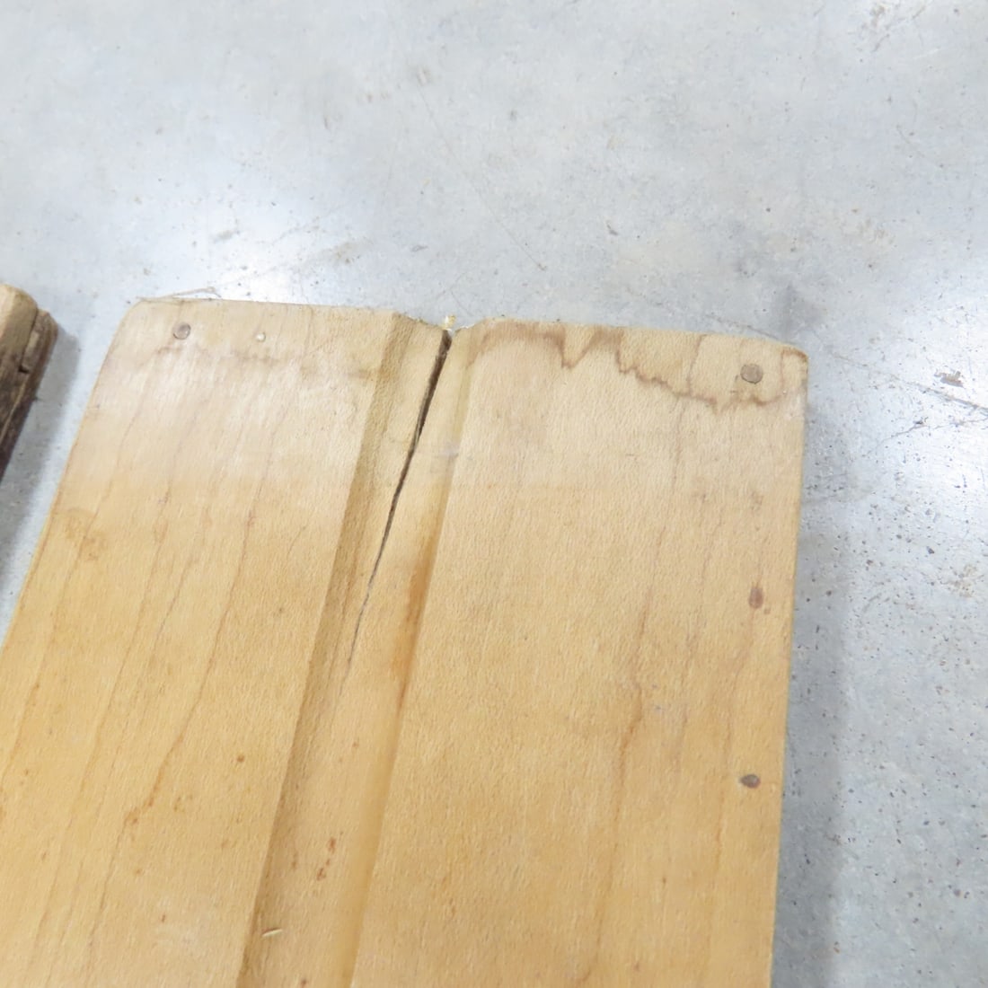 Antique Strand Wisconsin Wooden Downhill Skis - 11