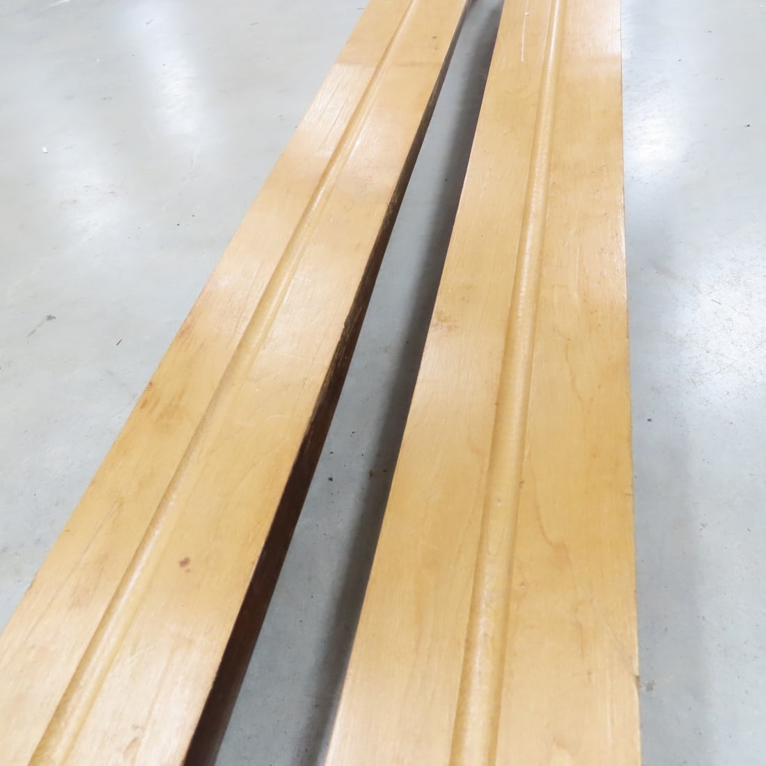 Antique Strand Wisconsin Wooden Downhill Skis - 13