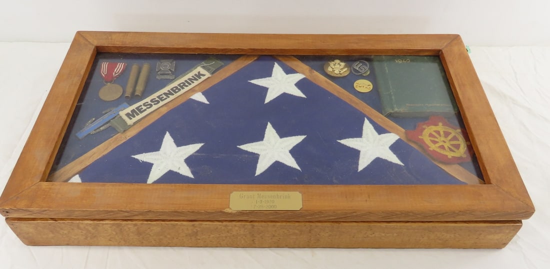 Grant Messenbrink Shadowbox & Burial Flag (1 of 9)