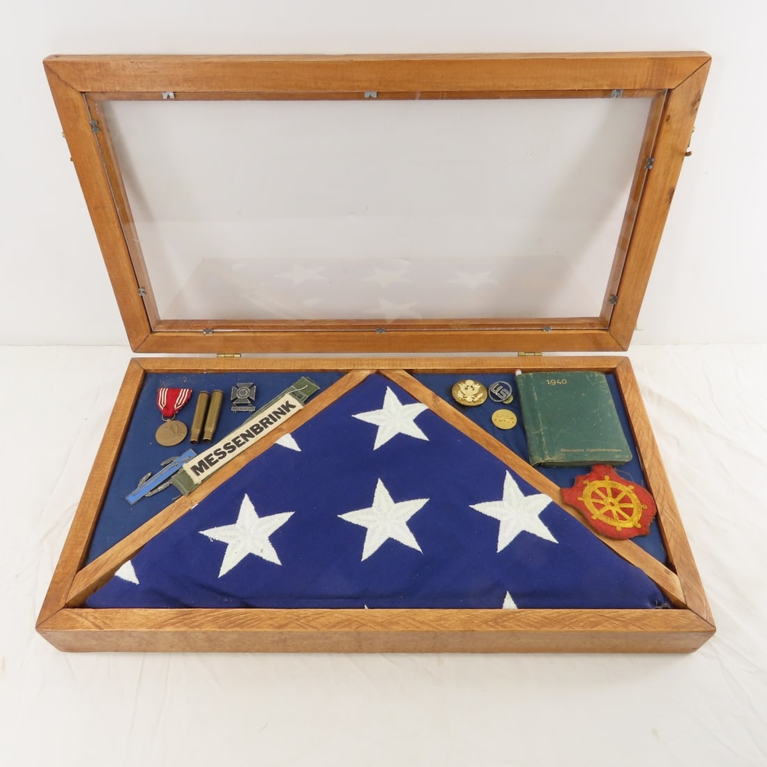 Grant Messenbrink Shadowbox & Burial Flag - 2