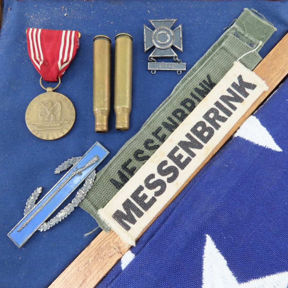 Grant Messenbrink Shadowbox & Burial Flag - 3