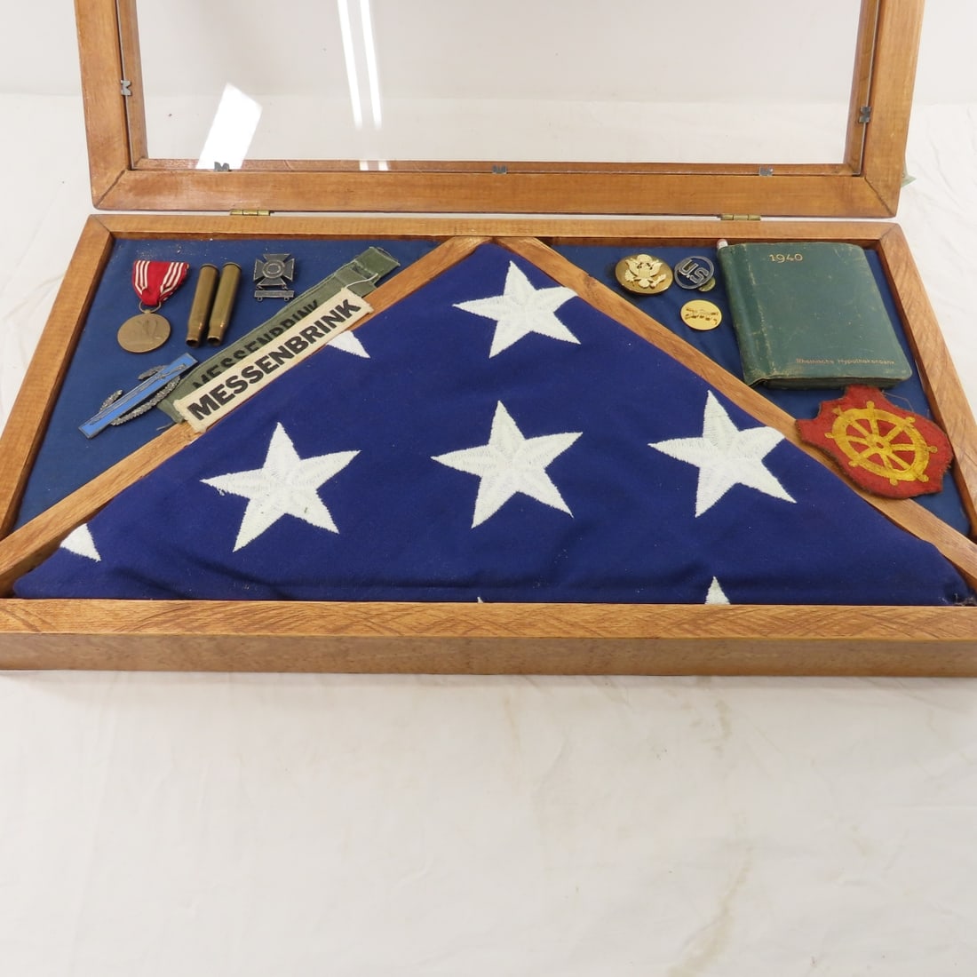 Grant Messenbrink Shadowbox & Burial Flag - 4