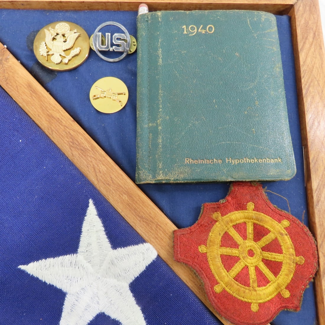 Grant Messenbrink Shadowbox & Burial Flag - 5