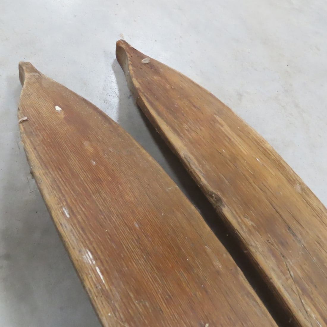 Strand & Unbranded Antique Wooden Downhill Skis - 10