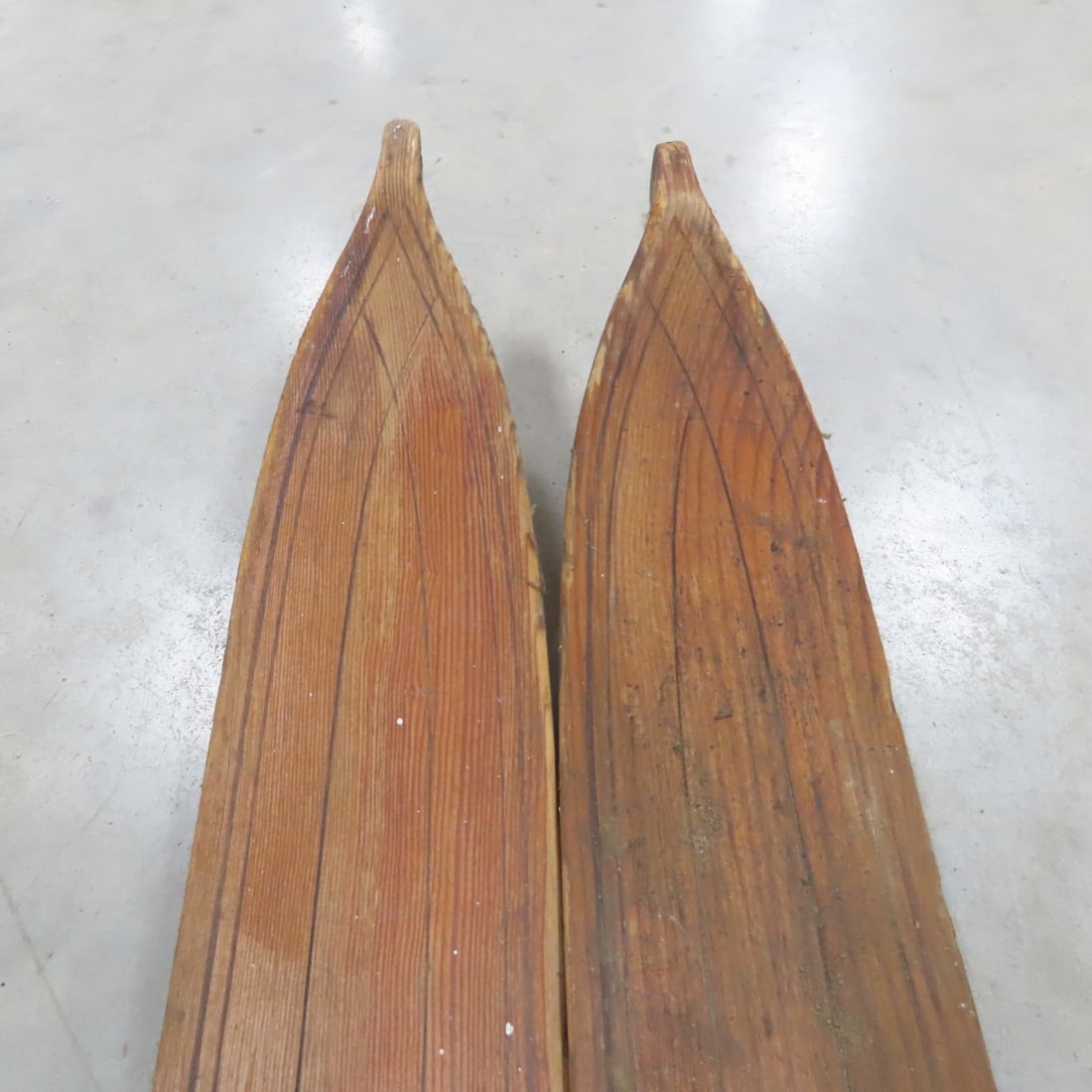 Strand & Unbranded Antique Wooden Downhill Skis - 6