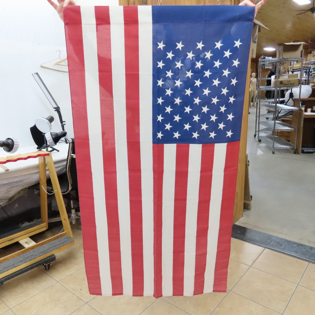 6 American Flags, 48 & 50 Star - 13