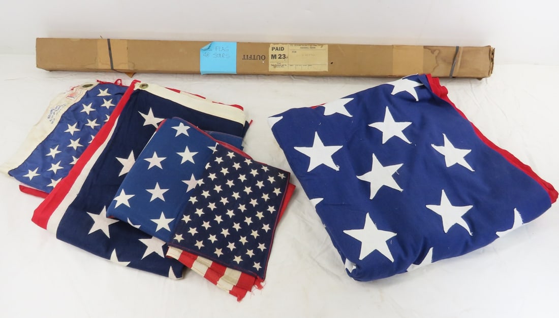 6 American Flags, 48 & 50 Star (1 of 19)