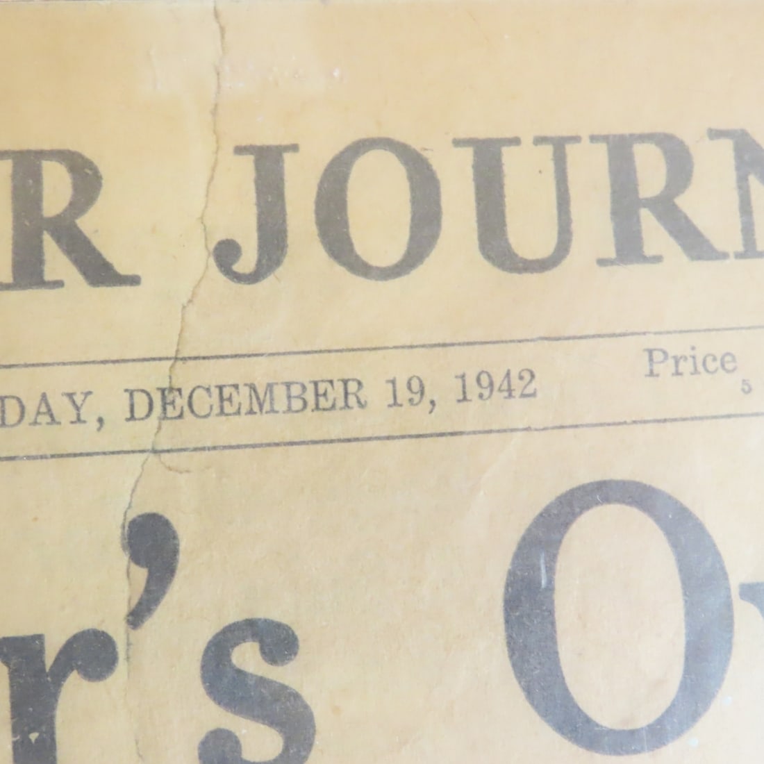 Framed, Mounted WWII Era US Newspapers - 11