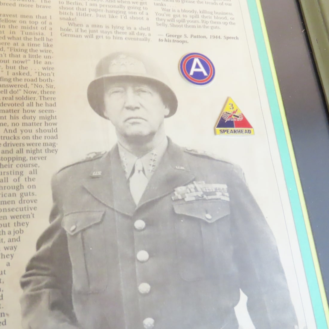 Framed, Mounted WWII Era US Newspapers - 5