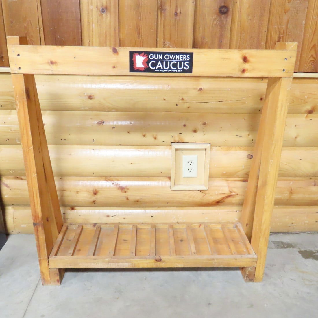 Unbranded Metal Gun Safe & Wood Gun Rack - 15